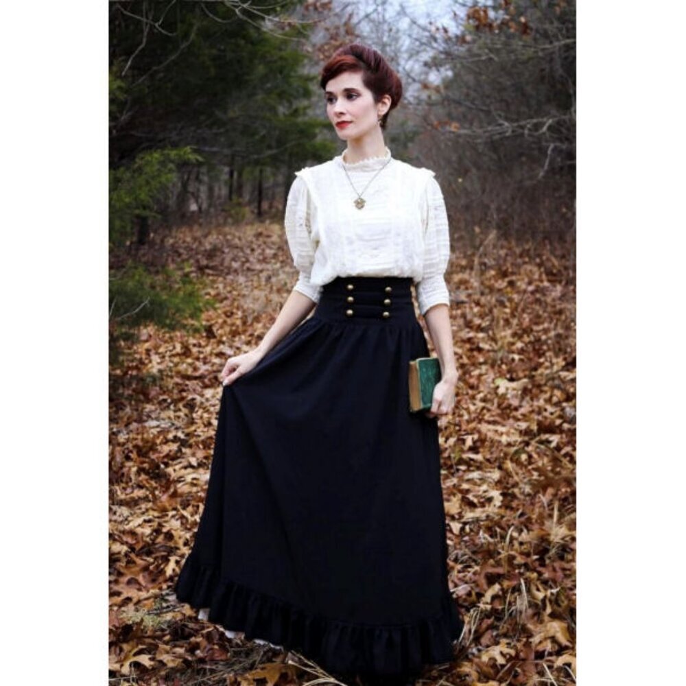 Scarlet Darkness Maxi Skirt Size XL Corset Victorian Witchy Steampunk Baddie Emo